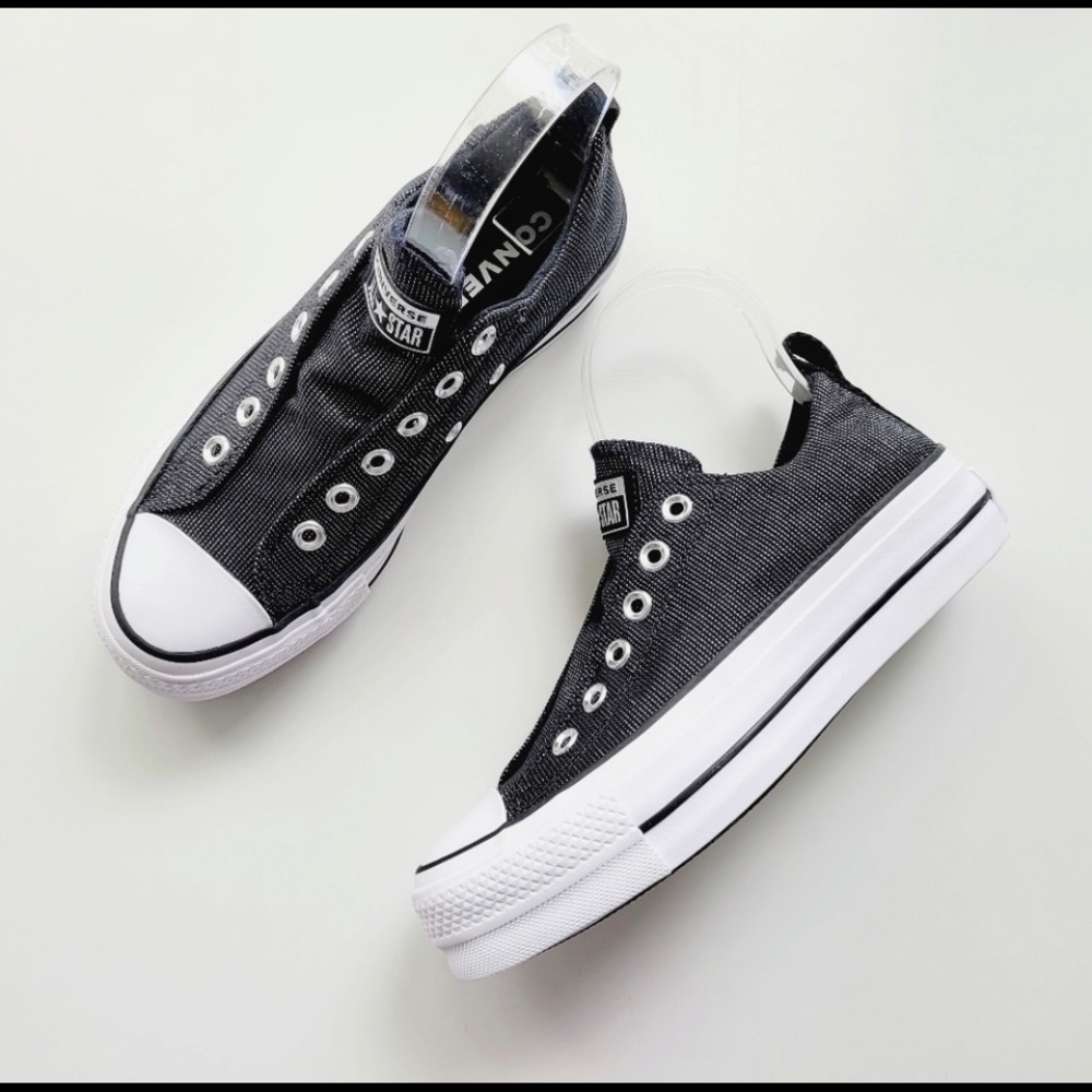 Converse CTAS Lift Slip Black/White/Silver